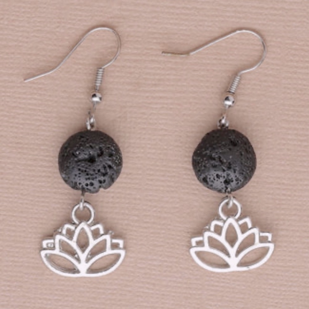 Vitality lotus diffuser earrings